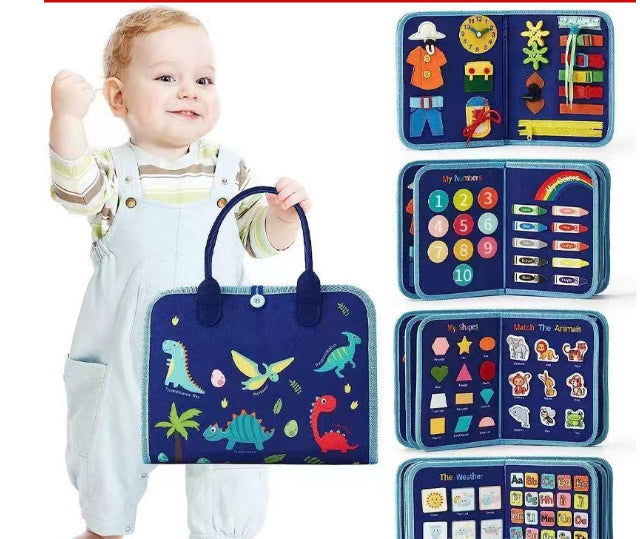 Busy Book for Baby Early Education and Preschool Sensory Learning Toy