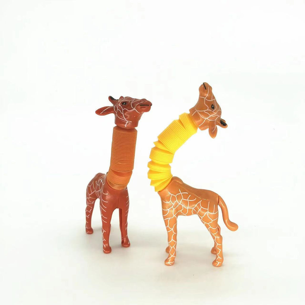 Giraffe Tubes Sensory Toys Novelty Spring Fidget Toy Stretch Tube Stress Relief Toy