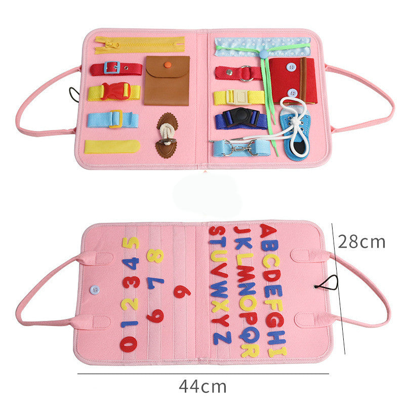 Busy Book for Baby Early Education and Preschool Sensory Learning Toy