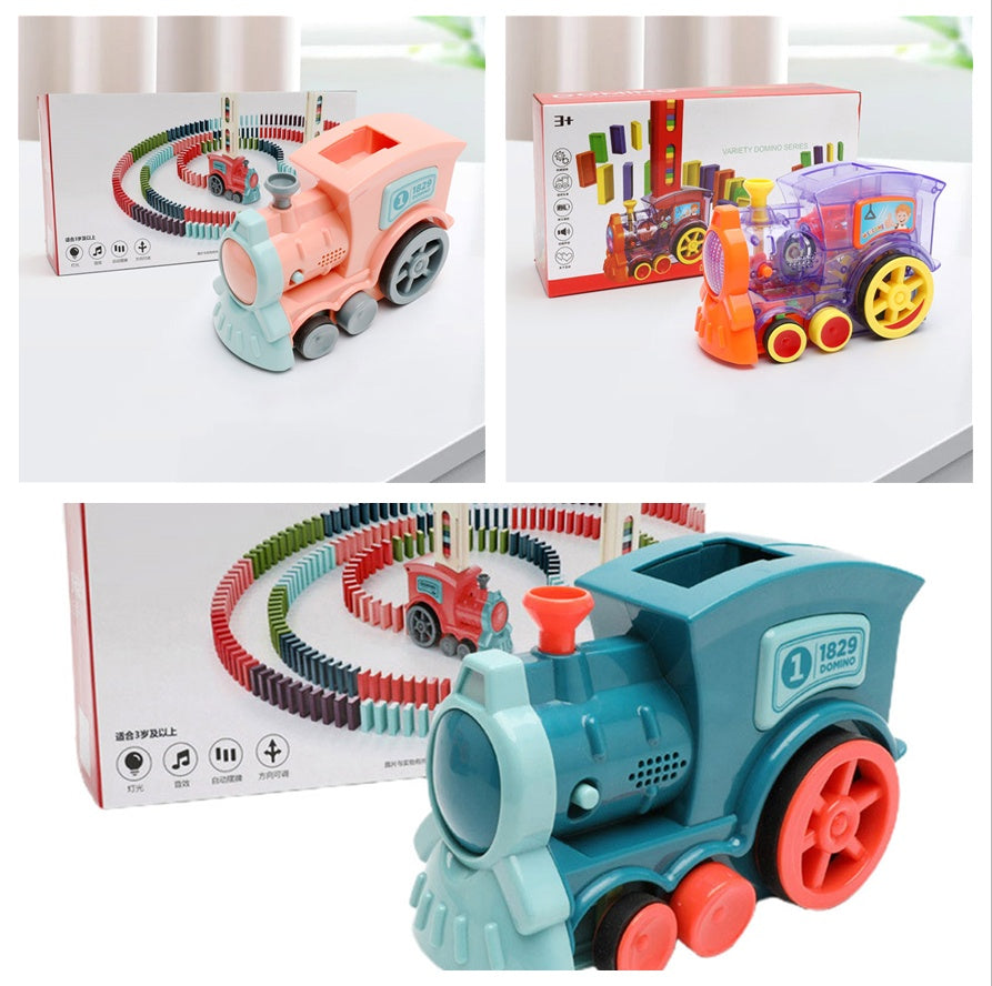 Electric Domino Building Blocks Train Toy