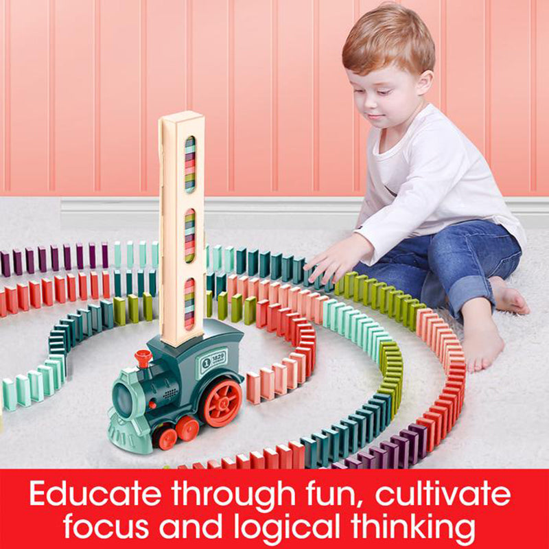 Electric Domino Building Blocks Train Toy