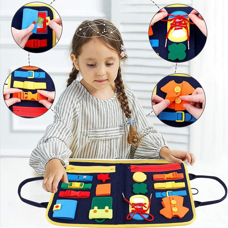Busy Book for Baby Early Education and Preschool Sensory Learning Toy