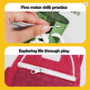 2-in-1 Soft Montessori Felt Quiet Book for Toddlers