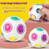 Magic Rainbow Puzzle Ball Cube Speed Ball Fun Stress Reliever Fidget Ball Toy