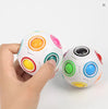 Magic Rainbow Puzzle Ball Cube Speed Ball Fun Stress Reliever Fidget Ball Toy