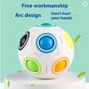 Magic Rainbow Puzzle Ball Cube Speed Ball Fun Stress Reliever Fidget Ball Toy