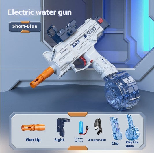 Automatic UZI Electric Backpack Water Submachine Gun Fights Summer Toy