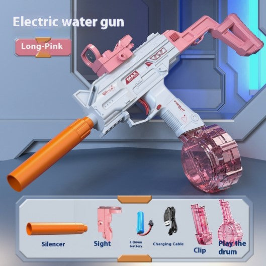 Automatic UZI Electric Backpack Water Submachine Gun Fights Summer Toy