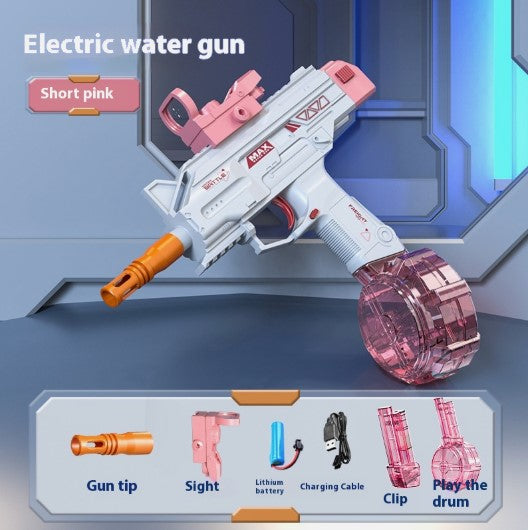 Automatic UZI Electric Backpack Water Submachine Gun Fights Summer Toy