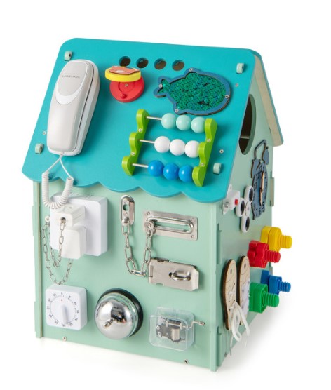 Montessori Play House with Sensory Games and Interior Storage Space Toys