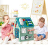 Montessori Play House with Sensory Games and Interior Storage Space Toys