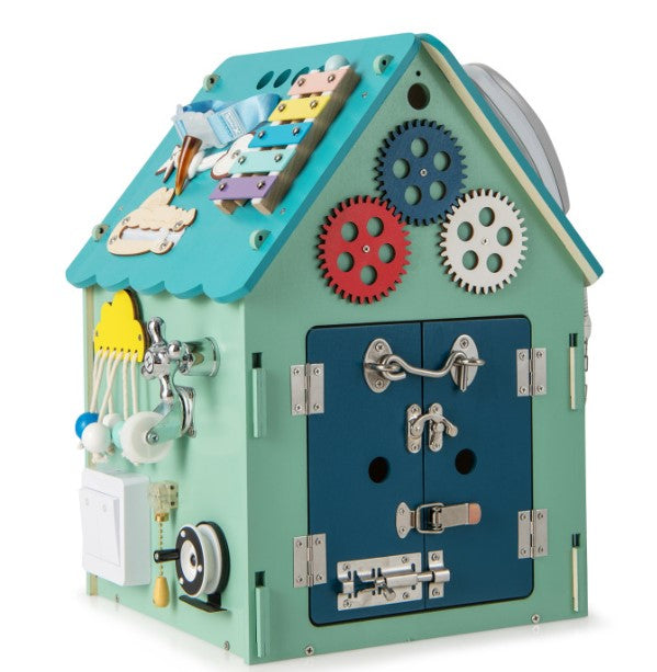 Montessori Play House with Sensory Games and Interior Storage Space Toys